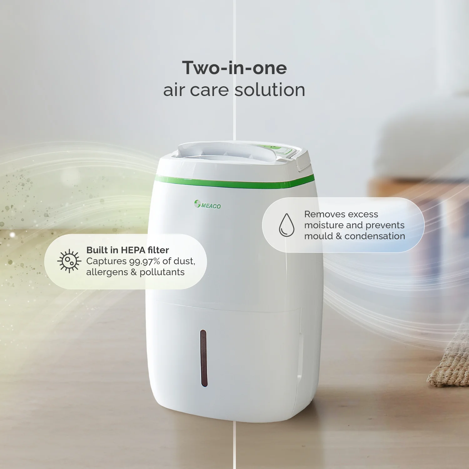 Meaco 12L Low Energy Dehumidifier and Air Purifier - Image 3
